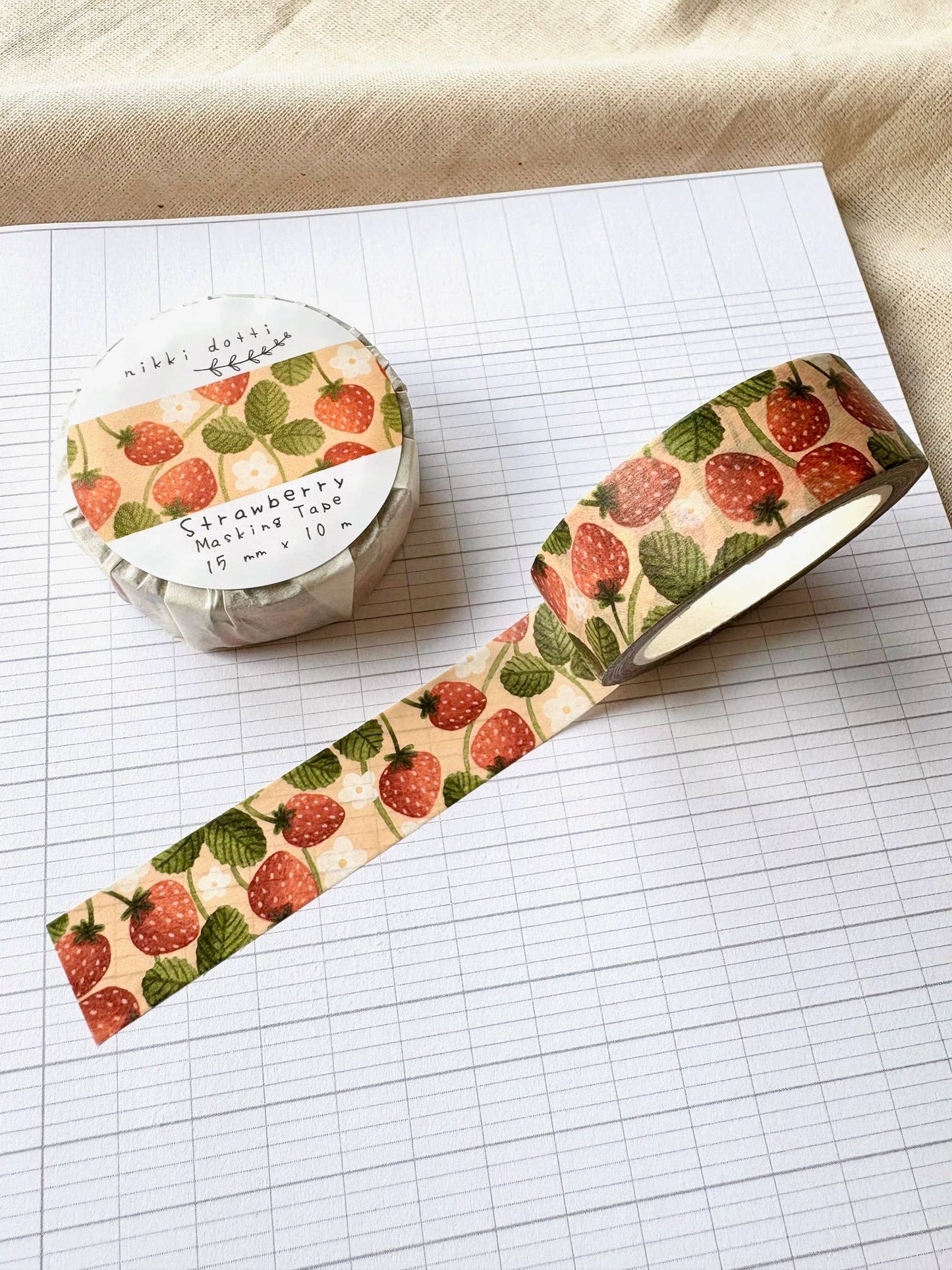Nikki Dotti- Washi tape - Strawberry