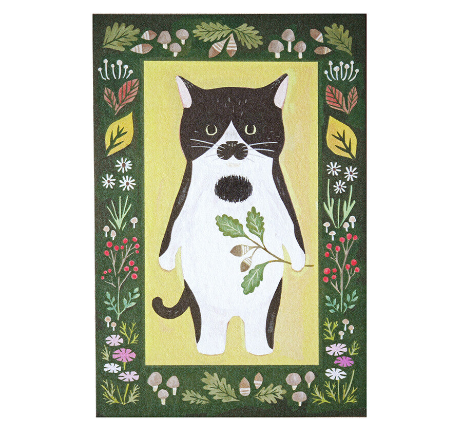 4 legs Postcard Cat #2
