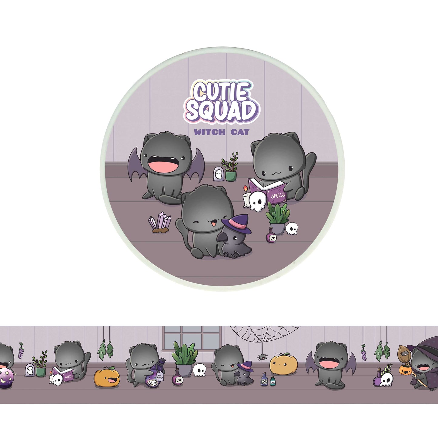 CutieSquad Washi Tape Witch Cat