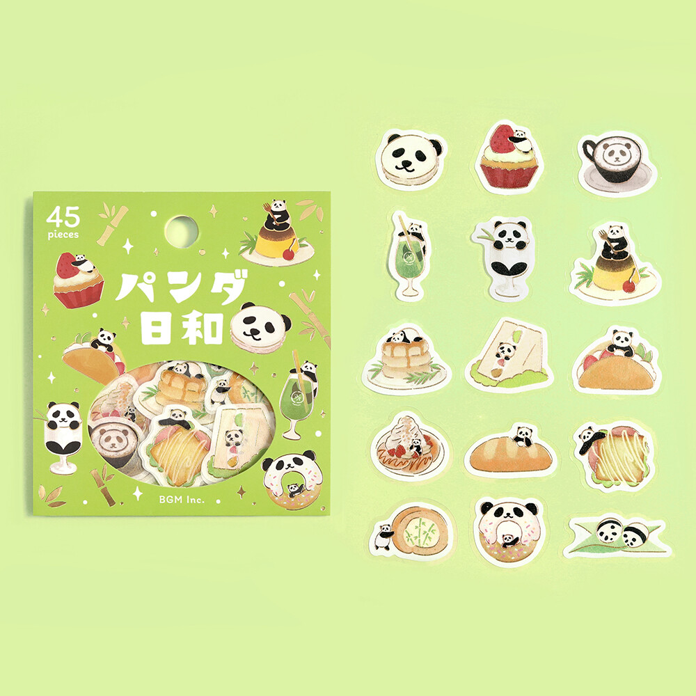 BGM Seal Flake Stickers Petit Story Panda Sweets