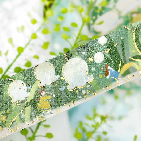 BGM Washi Tape Tale of Flowers Green