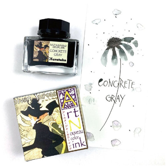 2 ml Sample Kuretake Art Nouveau Concrete Gray fountain pen ink