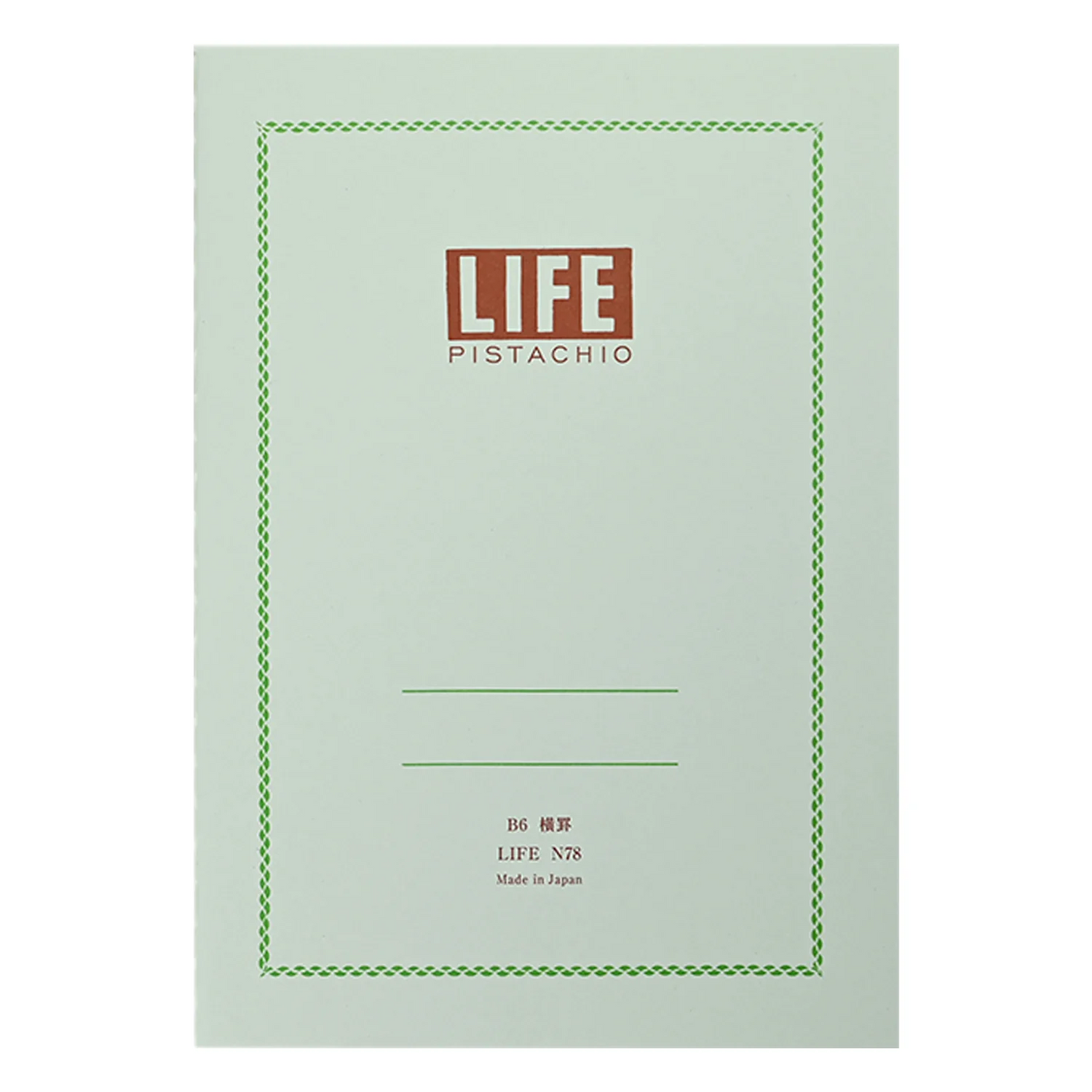 LIFE Pistachio Notebook B6 Ruled
