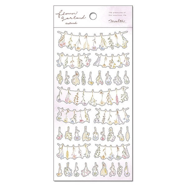 Mind Wave Sticker Sheet Flower Garland Multi