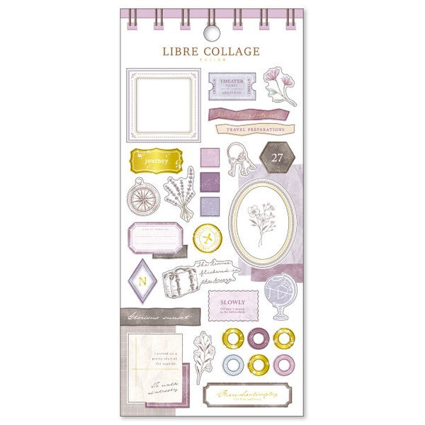 Mind Wave Sticker Sheet Libre collage Purple