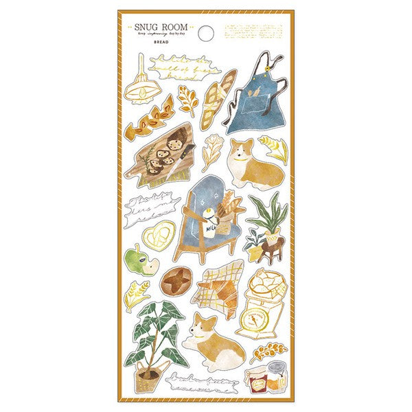 Mind Wave Sticker Sheet Snug Room Bread