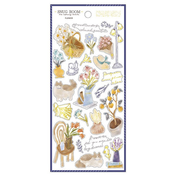 Mind Wave Sticker Sheet Snug Room Flower