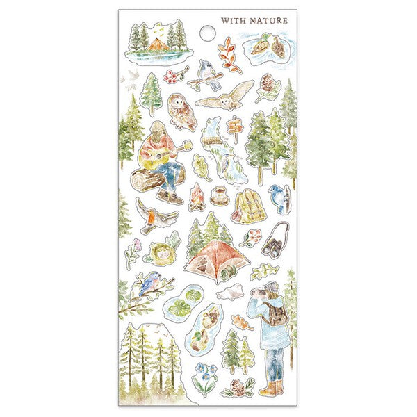 Mind Wave Sticker Sheet With Nature Bird Watching