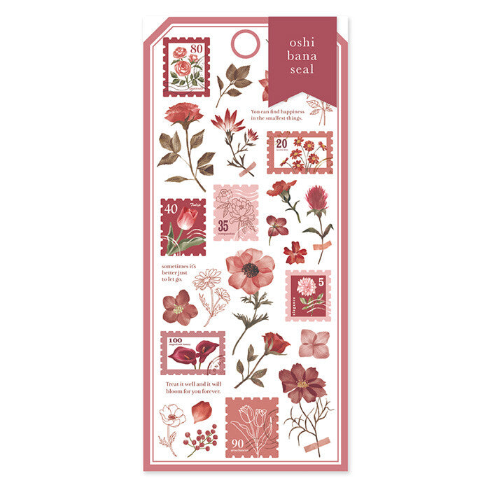 Mind Wave Sticker Sheet Oshibana Seal Wine