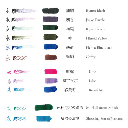 Mitasanshodo Fountain Pen Ink Hana Brunfelsia