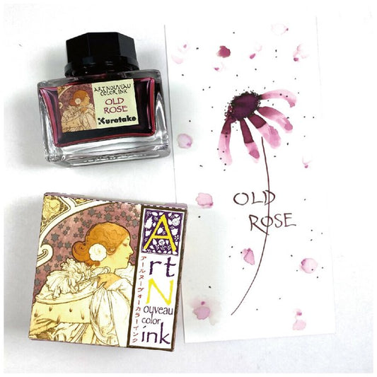 2 ml Sample Kuretake Art Nouveau Old Rose fountain pen ink