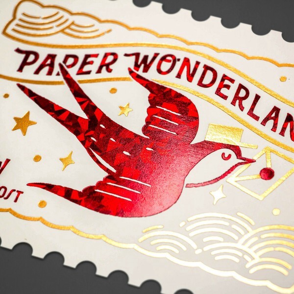 Postcard Rokkaku Retro Swallow