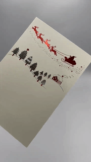 Postcard Rokkaku Santa