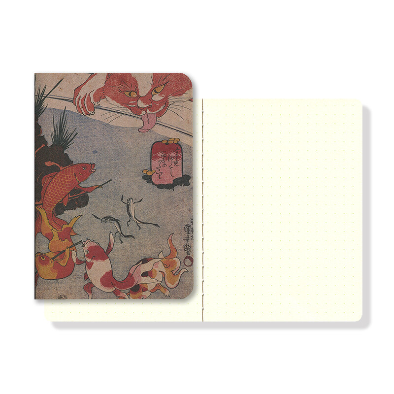 Ro-biki note notebook Passport Dotted Shape Series Kingyo