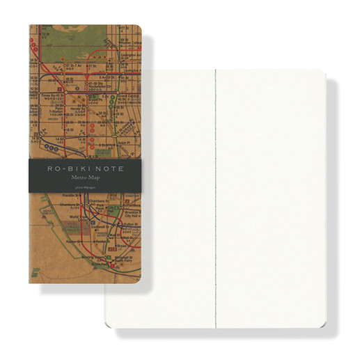Ro-biki note notebook Metro Map Plain