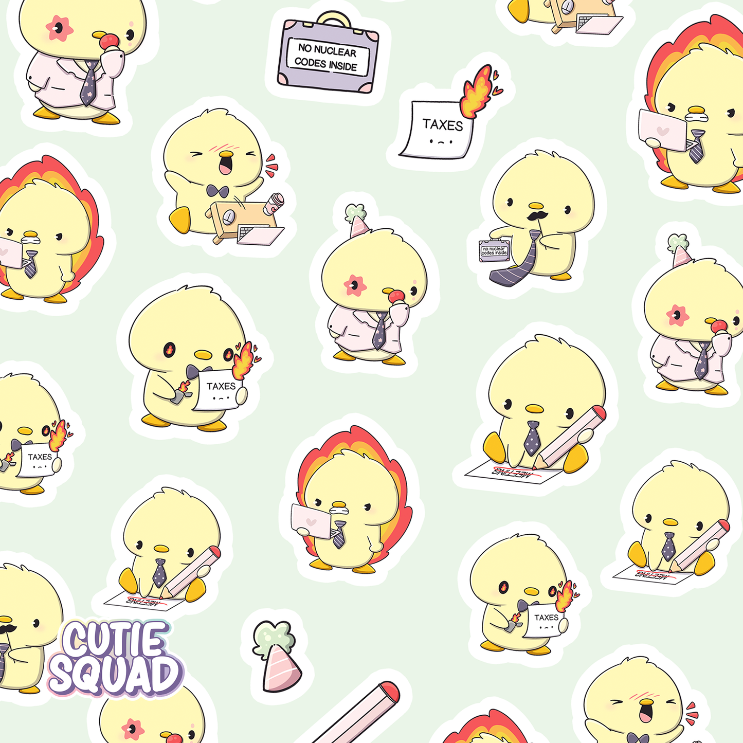 CutieSuqad Stciker sheet Corporate Clown