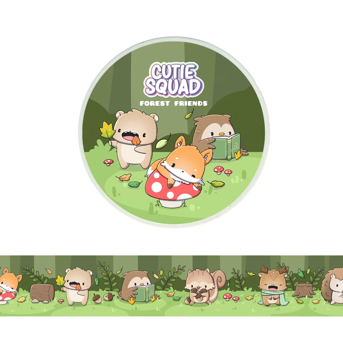 CutieSquad Washi Tape Forest Friends