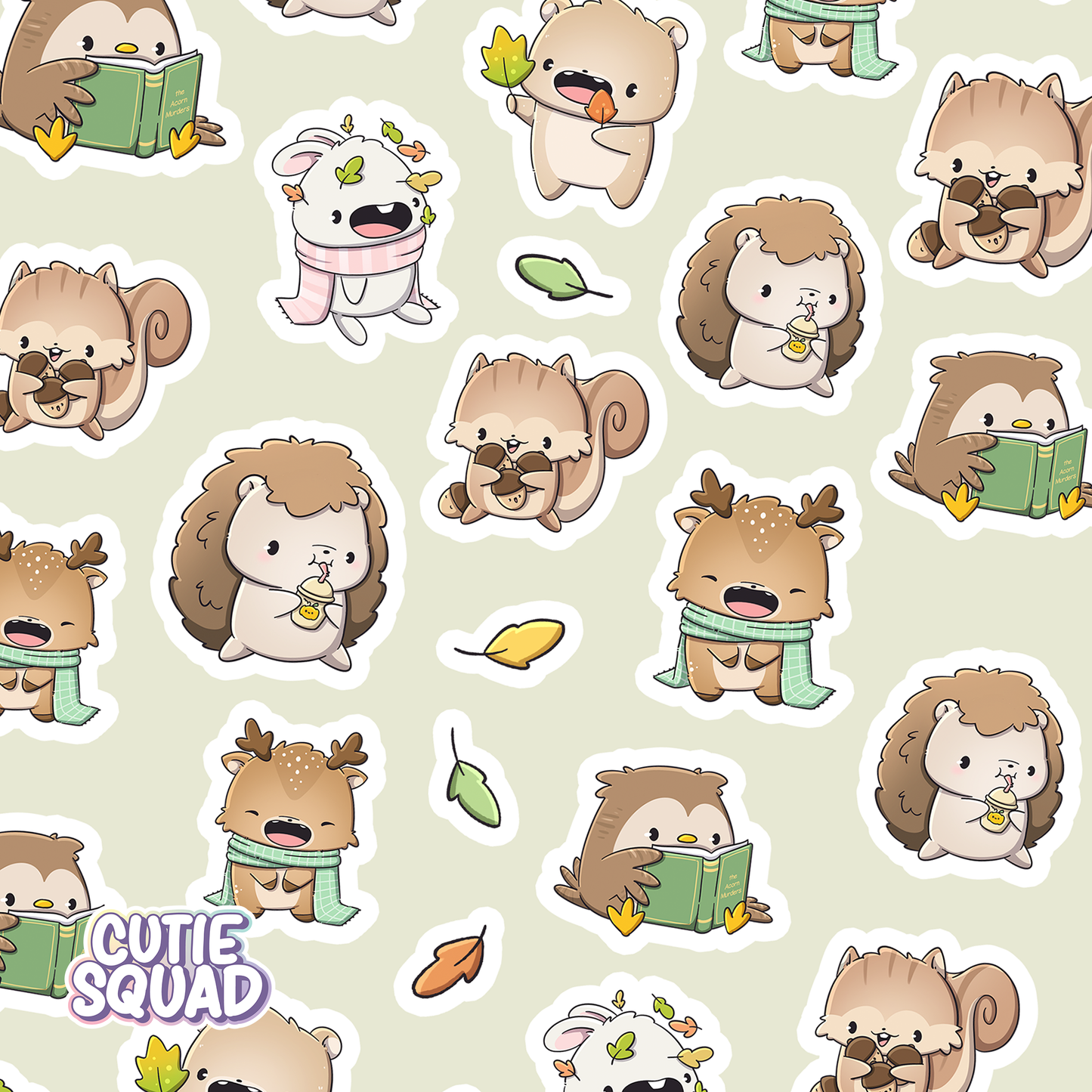 CutieSquad Sticker Sheet Forest Walk
