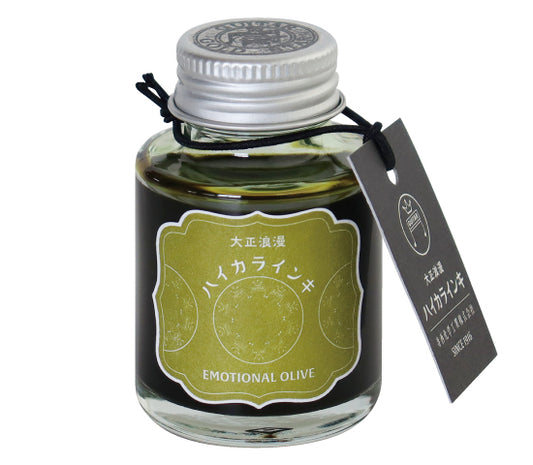 Teranishi Emotional olive Fountain Pen Ink