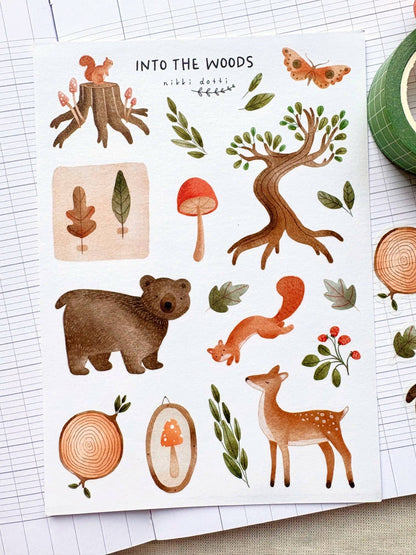 Nikki Dotti - Sticker Sheet - Into the woods