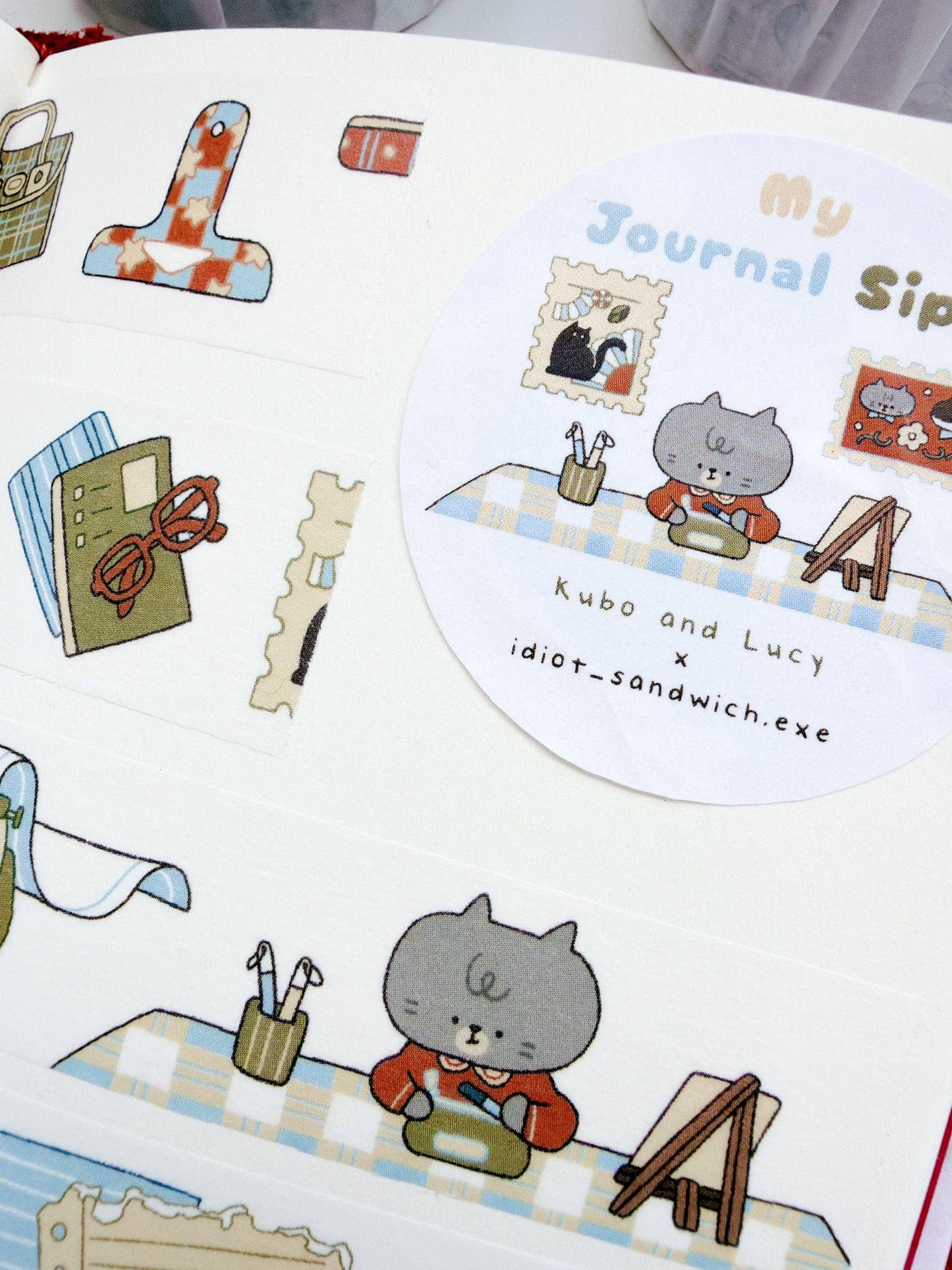 Kuboandlucy x Idiot Sandwich | My Journal Sips V.3 Washi Tape