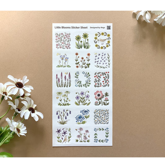 4 legs Sticker Sheet Flower