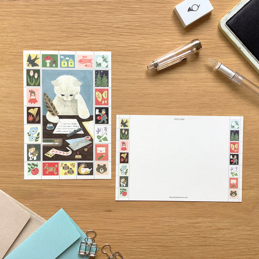 4 legs Postcard Letter Cat #10