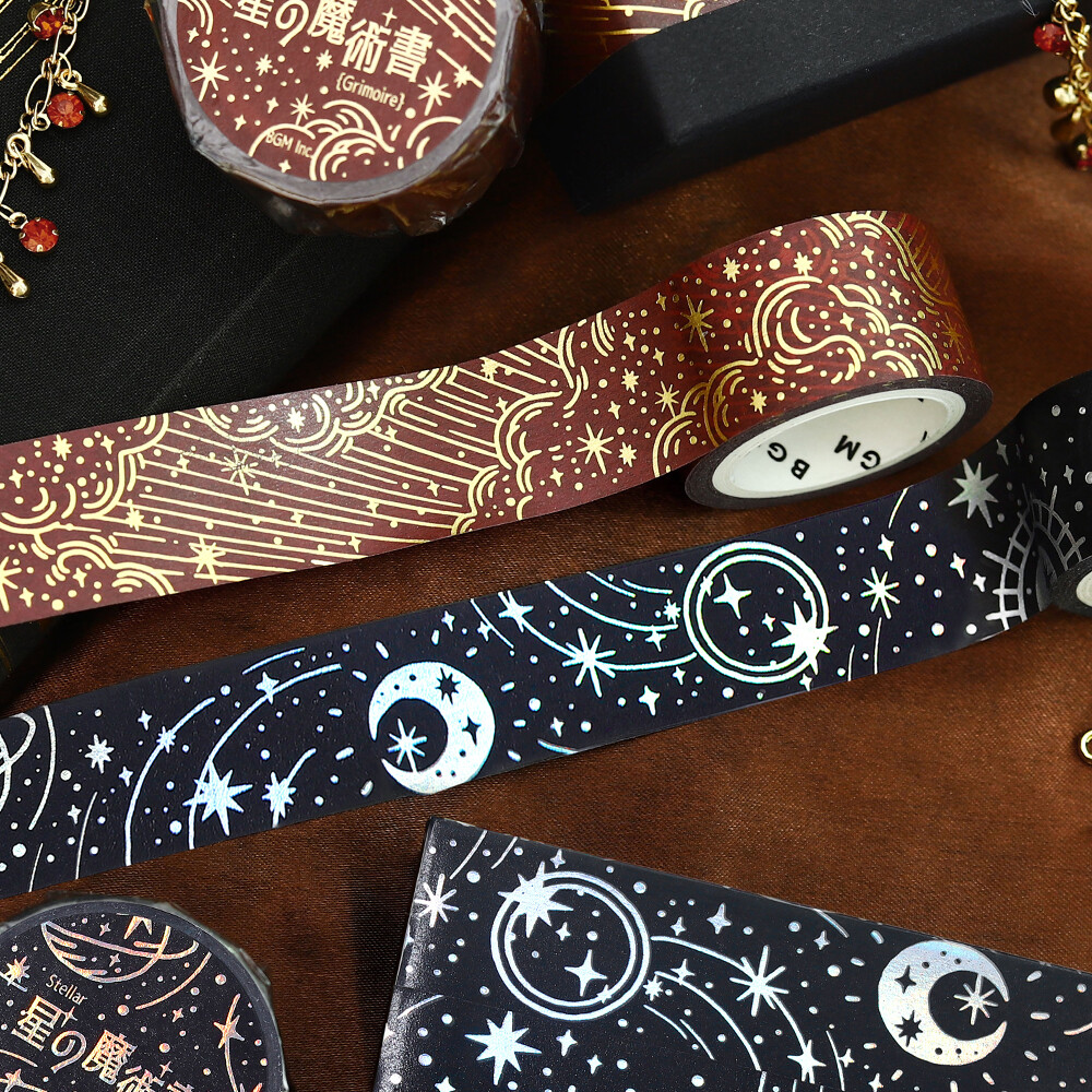 BGM Washi Tape Star Magic Red