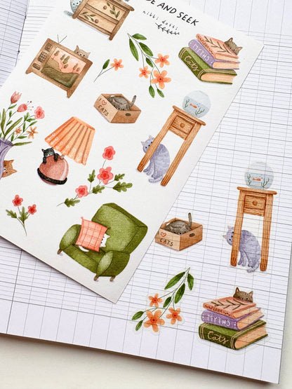 Nikki Dotti -Sticker Sheet - Hide and Seek