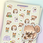 CutieSquad Sticker Sheet Forest Walk