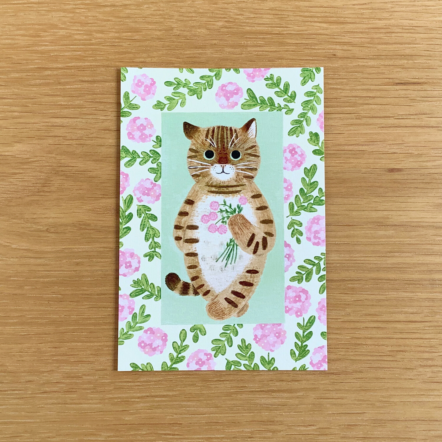 4 legs Postcard Kiji Tiger