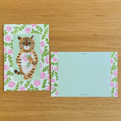 4 legs Postcard Kiji Tiger