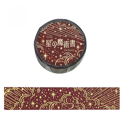 BGM Washi Tape Star Magic Red