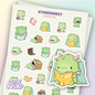 CutieSquad Sticker Sheet Bookdragons