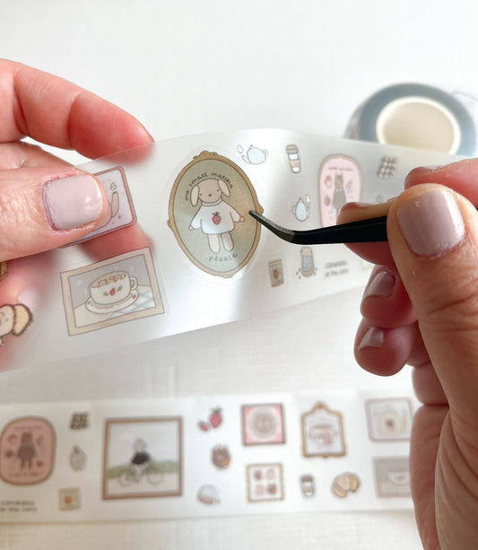 Kuboandlucy x Dana Ate Oatmeal Saturday at the Café Kiss Cut P.E.T Tape V.2