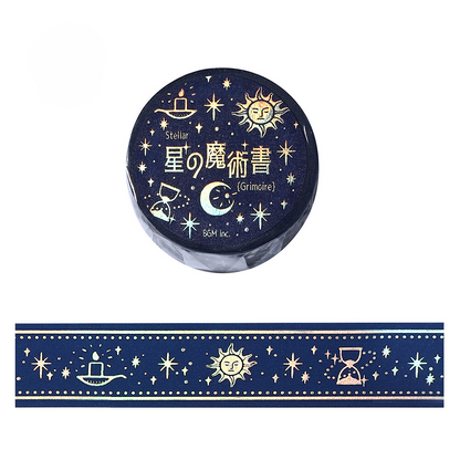 BGM Washi Tape Star Magic Blue