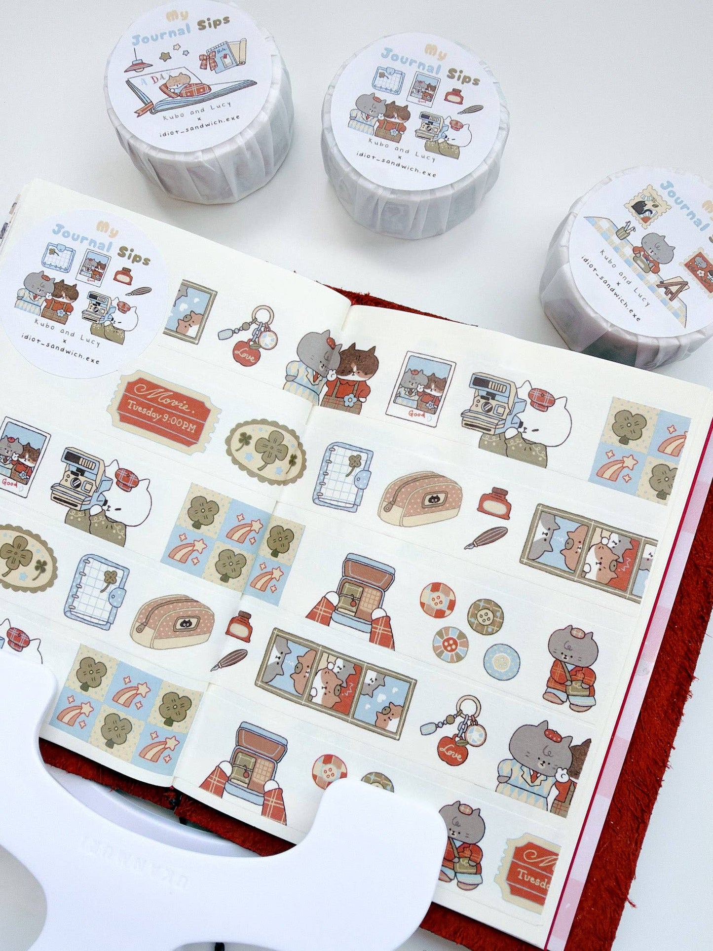 Kuboandlucy x Idiot Sandwich My Journal Sips V.2 (Polaroid) Washi Tape