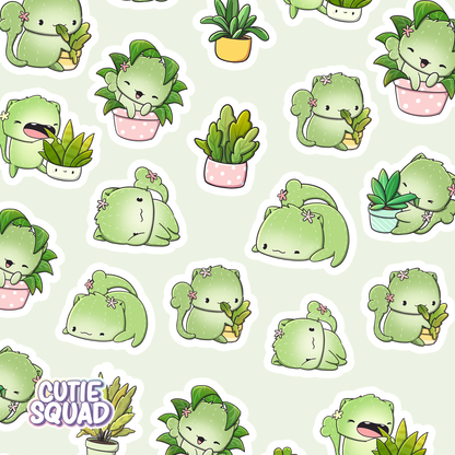Cutiesquad Sticker Sheet Naughty Cactus Cats