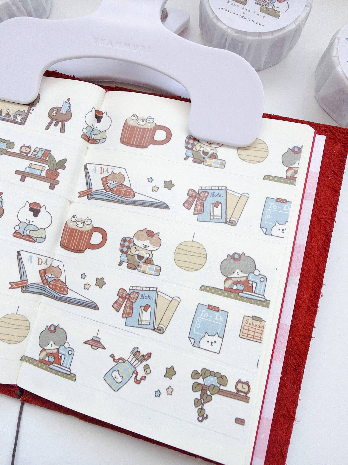 Kuboandlucy x Idiot Sandwich My Journal Sips V.1  Washi Tape