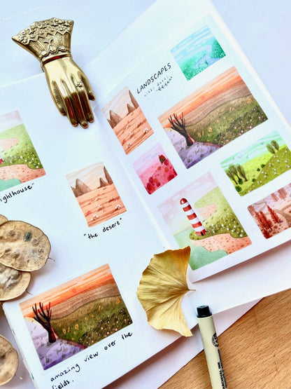 Nikki Dotti - Sticker Sheet - Landscapes