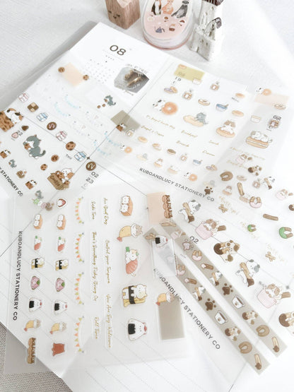 Kuboandlucy Stationery Co | Sticker Sheet Cookie Cat