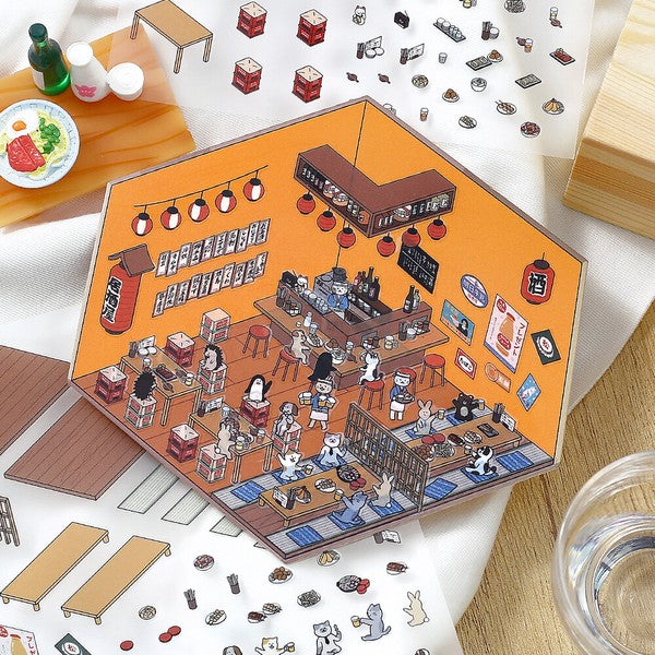 BGM 2.5D sticker set Izakaya Restaurant