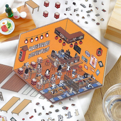 BGM 2.5D sticker set Izakaya Restaurant