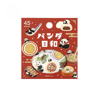 BGM Seal Flake Stickers Petit Story Panda Food