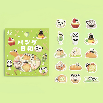 BGM Seal Flake Stickers Petit Story Panda Sweets