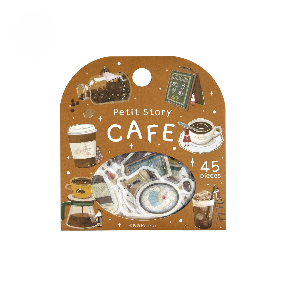 BGM Seal Flake Stickers Petit Story Cafe