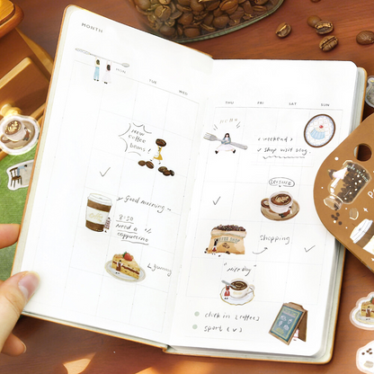 BGM Seal Flake Stickers Petit Story Cafe