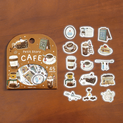 BGM Seal Flake Stickers Petit Story Cafe