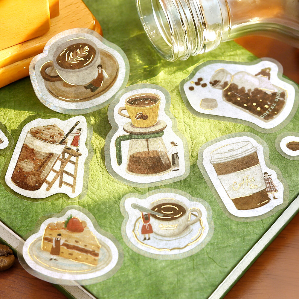 BGM Seal Flake Stickers Petit Story Cafe