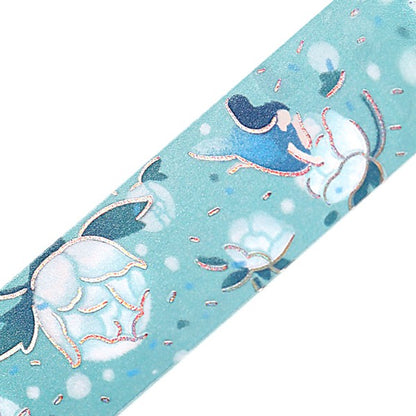 BGM Washi Tape Tale of Flowers Blue